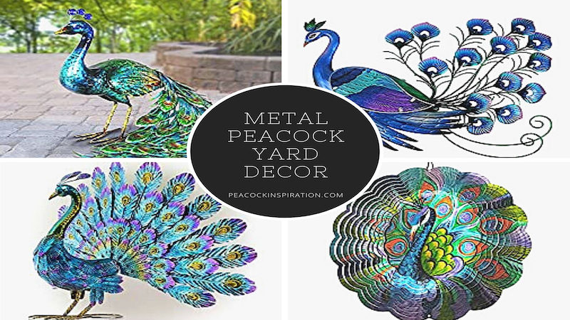 Metal Peacock Yard Décor