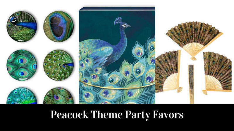 Peacock Theme Party Favors